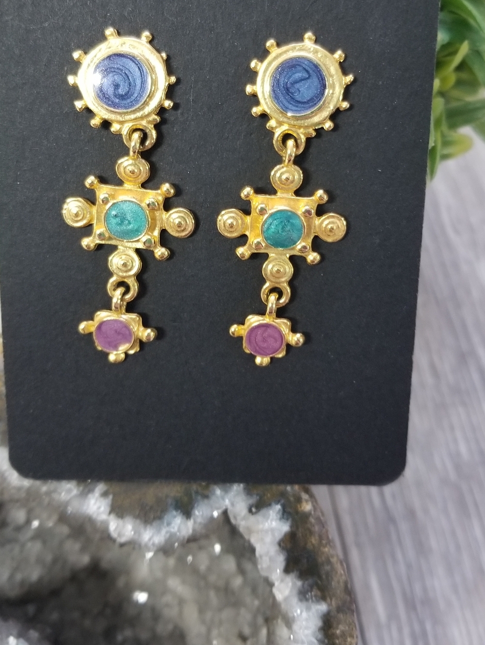 Ornate Vintage Drop Earrings